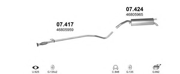 POLMO POLMO00161 Exhaust System